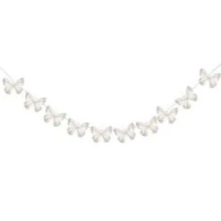 Le moins cher ✨ Guirlande Lumineuse 10 Led Papillon 165cm Blanc ⭐