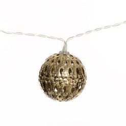 Nouveau ???? Guirlande Lumineuse Led 10 Boules 165cm Or ⌛ -Paris Prix Sales unnamed file 1411