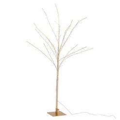 Meilleure affaire ???? Paris Prix Arbre Déco Led En Métal Dénudé 100cm Or ????