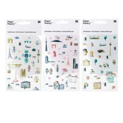 Nouveau 🎉 Youdoit Stickers Gel Transparent - Paris, Tokyo, Berlin 🔔