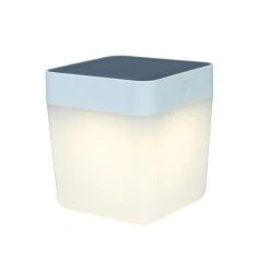 Nouveau ⌛ Paris Prix Lampe De Table Solaire Cube LED 14cm Blanc 🎁