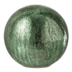 Sortie ???? Paris Prix Boule En Verre Led Déco Sazo 15cm Vert ????