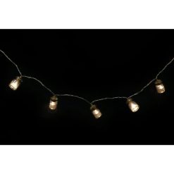 Le moins cher ???? HEART OF THE HOME Guirlande Lumineuse Bocaux - 10 LED - L. 140 Cm - Noir ????