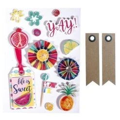 Coupon ✨ Youdoit 13 Stickers 3D ☀️ Summer Party + 20 étiquettes Kraft Fanion 🎁