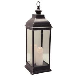 Meilleure affaire ???? Lanterne Bougies LED Antique 71cm Noir ????