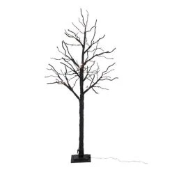 Meilleure vente 🤩 Paris Prix Arbre Déco 78 LEDS Blanc Chaud 180cm Noir 🎉