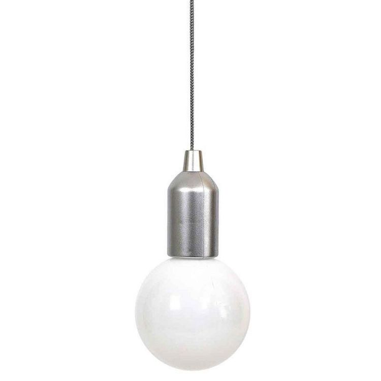 Tout neuf ???? Paris Prix Lampe Suspension Led Ampoule 110cm Argent ⌛ 1 Tout neuf ???? Paris Prix Lampe Suspension Led Ampoule 110cm Argent ⌛