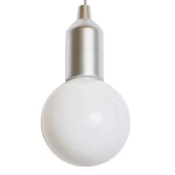 Tout neuf 🔔 Paris Prix Lampe Suspension Led Ampoule 110cm Argent ⌛ -Paris Prix Sales unnamed file 1531