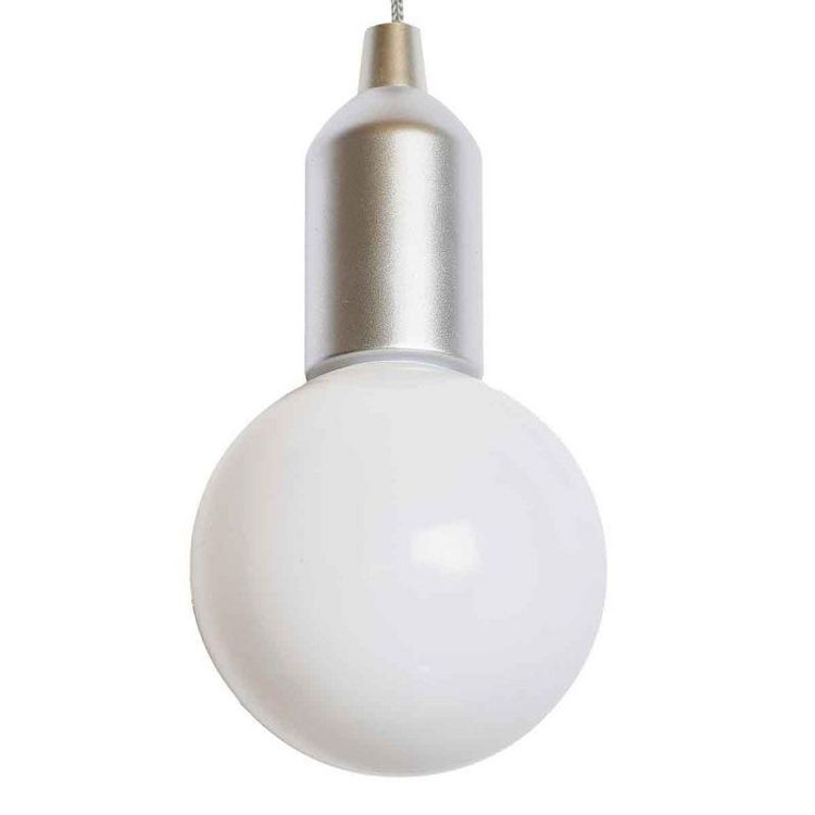 Tout neuf ???? Paris Prix Lampe Suspension Led Ampoule 110cm Argent ⌛ 3 Tout neuf ???? Paris Prix Lampe Suspension Led Ampoule 110cm Argent ⌛ – Image 3
