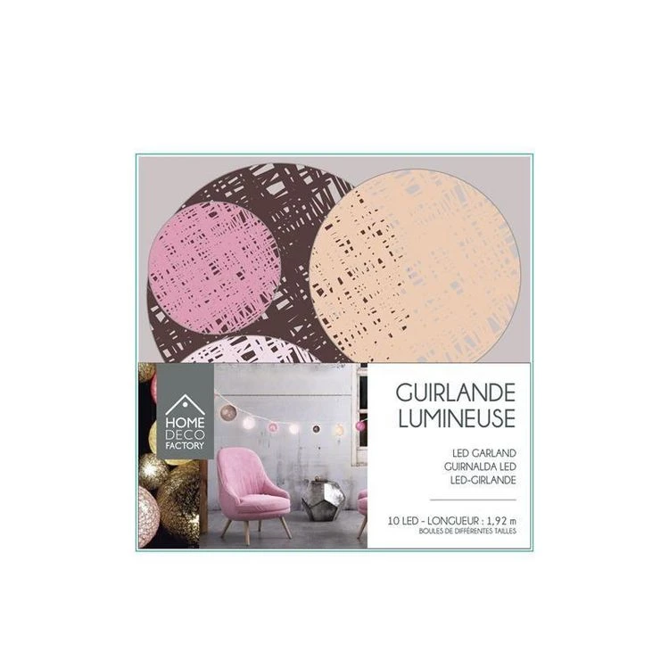 Grosses soldes 🥰 Paris Prix Guirlande Boules 10 Led Multi Taille 192cm Fushia 🎉 3 Grosses soldes 🥰 Paris Prix Guirlande Boules 10 Led Multi Taille 192cm Fushia 🎉 – Image 3