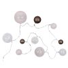 Remise ???? Paris Prix Guirlande Boules 10 Led Multi Taille 192cm Rose ????