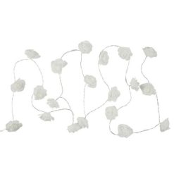 Grosses soldes ⌛ Paris Prix Guirlande Lumineuse 10 LED Rose 180cm Blanc ⭐