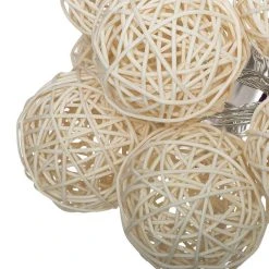 Promo ✔️ ATMOSPHERA Guirlande Lumineuse 10 Boules LED En Rotin 👍 -Paris Prix Sales unnamed file 1576