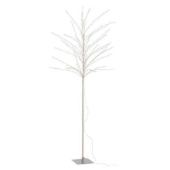 Nouveau ✨ Paris Prix Arbre Déco Led En Métal Dénudé 180cm Argent ????