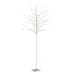 Nouveau ✨ Paris Prix Arbre Déco Led En Métal Dénudé 180cm Argent 🌟