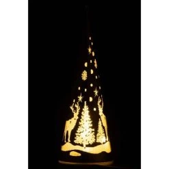 Meilleur prix 🎉 Paris Prix Cône Déco En Verre Led Hiver 23cm Or 💯 -Paris Prix Sales unnamed file 1589