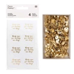 Le moins cher ⌛ Youdoit 4 Feuilles D'autocollants Rose Our Day + 150 Punaises Dorées 😍