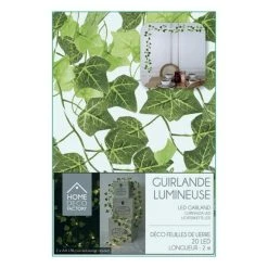 Meilleur prix 👍 Paris Prix Guirlande Lumineuse 20 LED Feuille 200cm Vert 😉