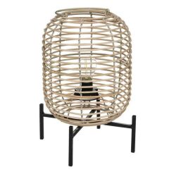 Remise ???? Lampe à Poser Led Vigne 25cm Naturel & Noir ????