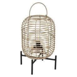 Remise 🧨 Lampe à Poser Led Vigne 25cm Naturel & Noir 🎁 -Paris Prix Sales unnamed file 1598