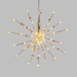 Meilleure affaire ???? LOTTI Etoile Branches Lumineuses à Suspendre - Diam. 30 Cm - Argent ????