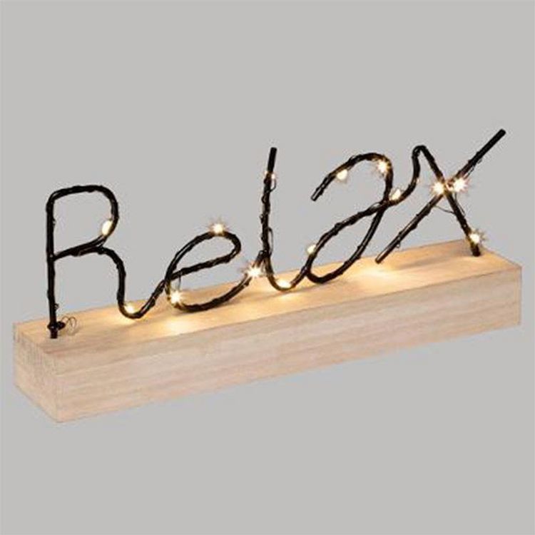 Coupon ???? Décoration Lumineuse Led Relax 28cm Noir ⌛ 2 Coupon ???? Décoration Lumineuse Led Relax 28cm Noir ⌛ – Image 2