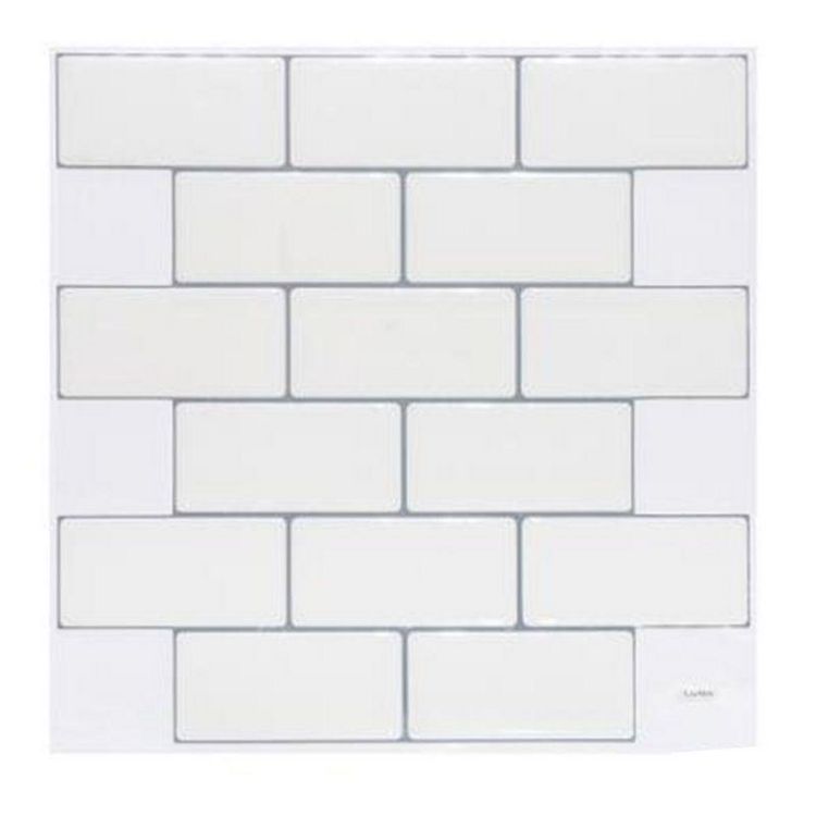Top 10 ⭐ Lot De 2 Stickers Carrelage Brique 25x25cm Blanc ???? 1 Top 10 ⭐ Lot De 2 Stickers Carrelage Brique 25x25cm Blanc ????