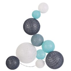 Vente flash ???? Paris Prix Guirlande Boules 10 Led Multi Taille 192cm Bleu ????