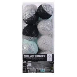 Meilleure vente 💯 Paris Prix Guirlande Lumineuse à Led 16 Boules 300cm Noir 🎁 -Paris Prix Sales unnamed file 1638