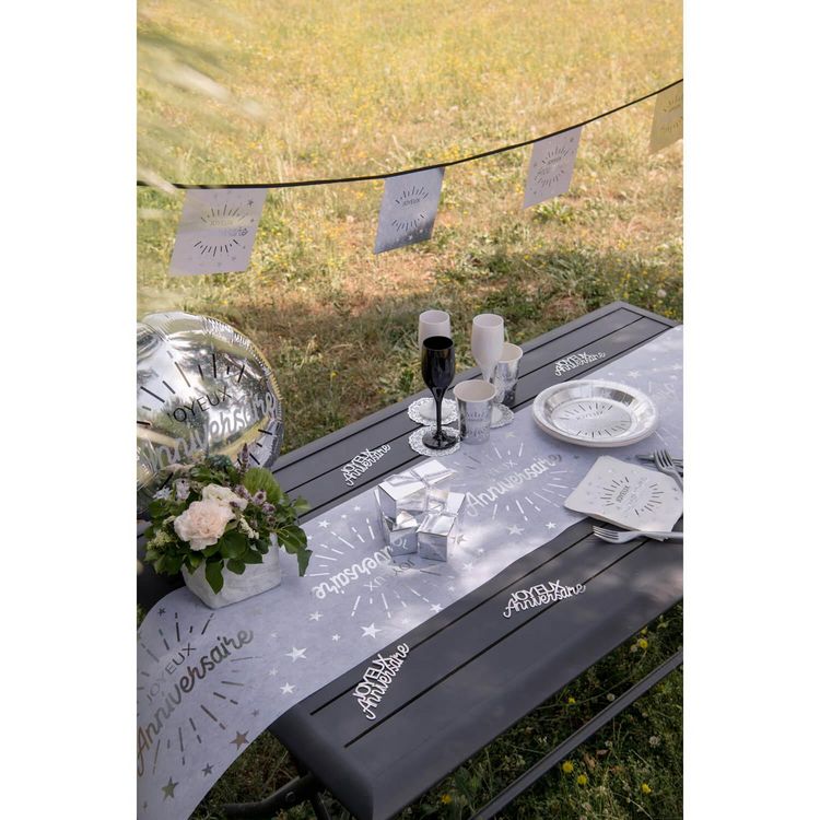 Banderole en carton 5m - Anniversaire étincelant Argent Meilleur prix ???? Banderole En Carton 5m - Anniversaire étincelant Argent ???? -Paris Prix Sales unnamed file 1646