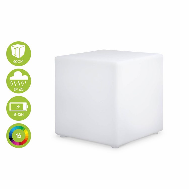 Alice's Garden Cube LED 40cm - Cube décoratif lumineux. 16 couleurs. 40cm. rechargeable. télécommande Meilleure affaire ???? Alice's Garden Cube LED 40cm - Cube Décoratif Lumineux. 16 Couleurs. 40cm. Rechargeable. Télécommande ???? -Paris Prix Sales unnamed file 1685