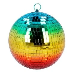 Offres 🤩 Boland Boule Disco 20 Cm - Arc-en-ciel ✨