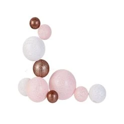 Meilleure vente 👍 The Home Deco Factory Guirlande Lumineuse 10 LED Boule Céleste - L. 100 Cm - Rose ⌛