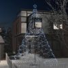 Remise ???? VIDAXL Arbre De No�l Avec Poteau En Metal 1400 LED Blanches Froid 5 M ????