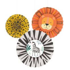 Coupon ❤️ 6 Éventails Décoration Papier Get Wild ✔️