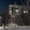 Le moins cher ???? VIDAXL Arbre De No�l Avec Poteau En Metal 1400 LED Colorees 5 M ????