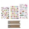 Meilleur prix ???? Youdoit 89 Stickers Colorés Tropical + 20 étiquettes Kraft Fanion ❤️