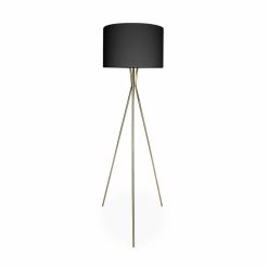 Offres ???? Lampadaire Filaire Trépied En Tissu, Pieds En Métal H 152cm - Lara ????