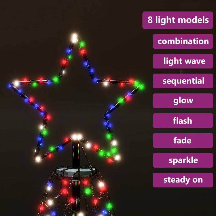 Promo ???? VIDAXL Arbre De No�l Avec Poteau En Metal 500 LED Colorees 3 M ❤️ 3 Promo ???? VIDAXL Arbre De No�l Avec Poteau En Metal 500 LED Colorees 3 M ❤️ – Image 3