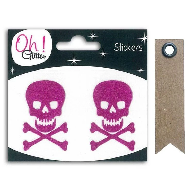 Le moins cher 😍 Youdoit Stickers Tête De Mort à Paillettes Fuchsia + 20 étiquettes Kraft Fanion ⌛ 1 Le moins cher 😍 Youdoit Stickers Tête De Mort à Paillettes Fuchsia + 20 étiquettes Kraft Fanion ⌛