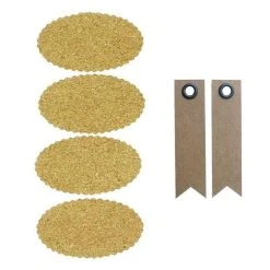 Promo ✨ Youdoit 4 Stickers En Liège Ovales + 20 étiquettes Kraft Fanion 🎁