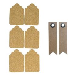 Budget ???? Youdoit 6 Stickers En Liège Etiquettes + 20 étiquettes Kraft Fanion ????