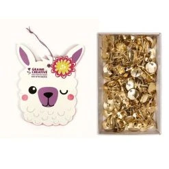 Promo ❤️ Youdoit Carnet De 183 Stickers Lama + 150 Punaises Dorées 🌟