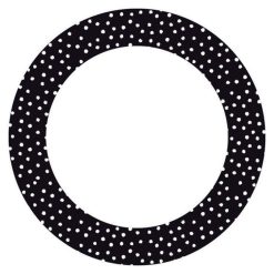 Le moins cher ???? Artemio 12 Stickers Cercle Ø 6,3 Cm - Noir à Pois Blancs ✔️