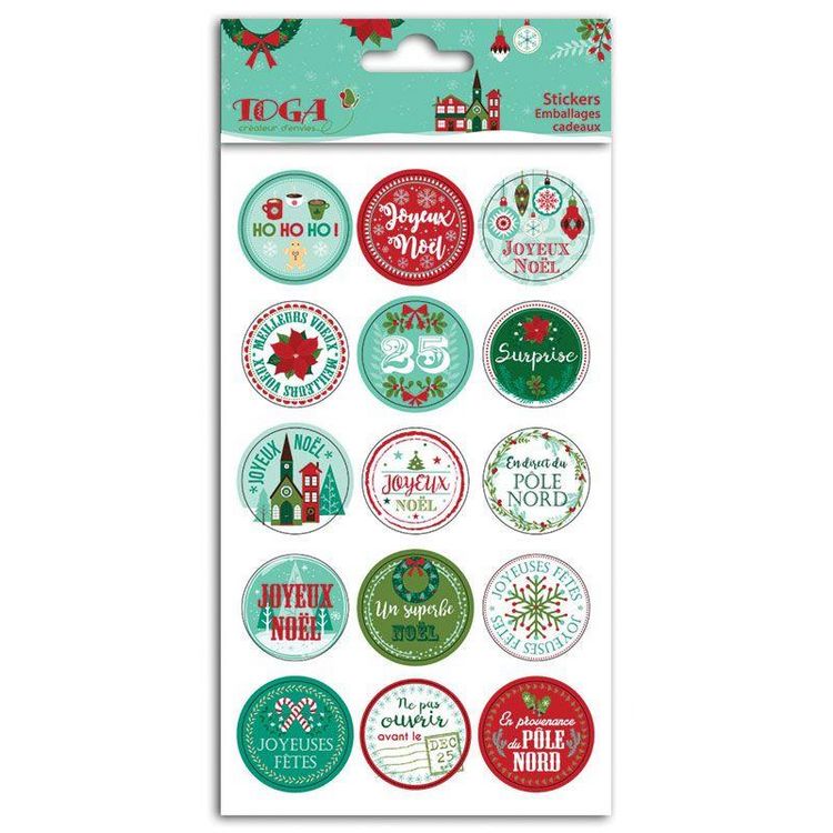 Top 10 ???? Toga 15 Stickers Ronds Pour Emballages Cadeaux - Joyeux Noël ???? 1 Top 10 ???? Toga 15 Stickers Ronds Pour Emballages Cadeaux - Joyeux Noël ????
