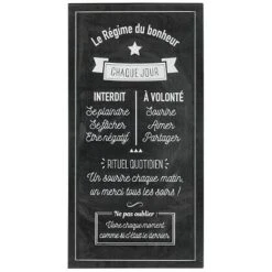 Promo 👏 Sticker Relief Régime Bonheur 32x60cm Noir 😀