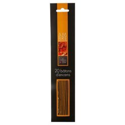Offres ⭐ Lot De 20 Bâtons D'Encens 25cm Ambre ✔️