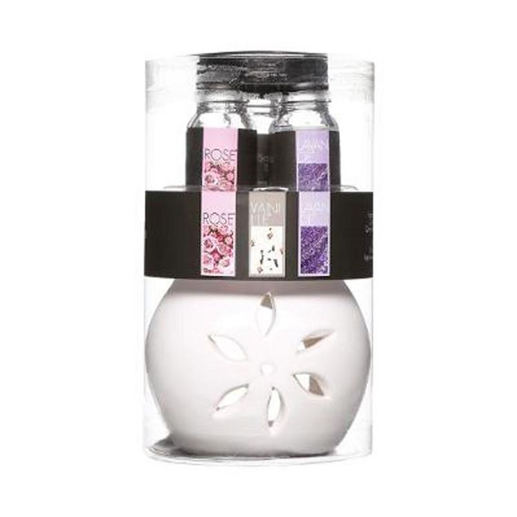 Brûle-Parfum & 3 Flacons d'Huiles Pura 10ml Floral Tout neuf ???? Brûle-Parfum & 3 Flacons D'Huiles Pura 10ml Floral ???? -Paris Prix Sales unnamed file 1941