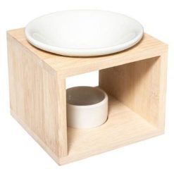 Acheter ???? Brûle-Parfum En Céramique Bambou 11cm Naturel ????