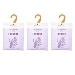 Les meilleures critiques de ⭐ Lot De 3 Cintres Parfumés Accro 14cm Lavande 🎉
